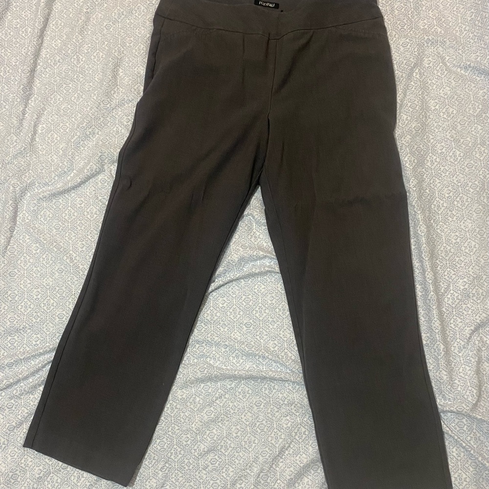 Roz & Ali Dark Gray Dress Pants